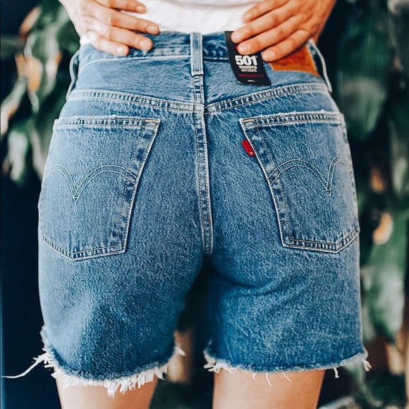Levi's Pants - 501 Mid-Thigh Distressed Jean Shorts~ Levi’s
